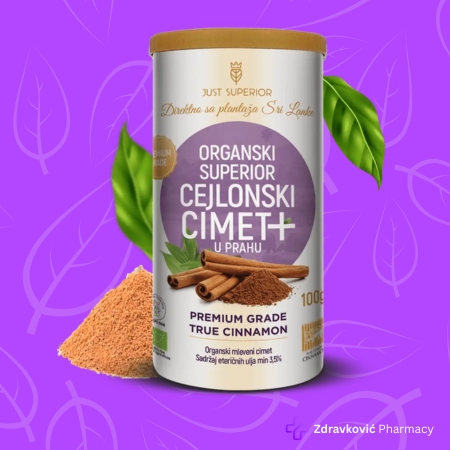 JUST SUPERIOR Organski Cejlonski Cimet u prahu Premium