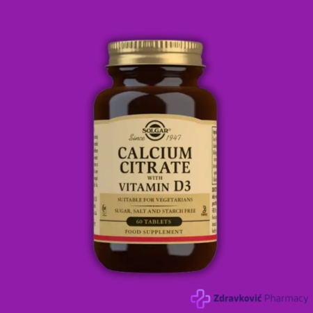 Solgar Kalcijum citrat + vitamin D