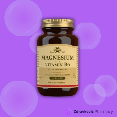Solgar Magnezijum + vitamin B6